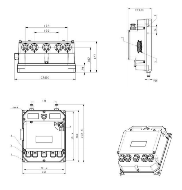 25KW/45KW 144V PMSM liquid cooling vehicle conversion motor and controller kit 2 1733472776215