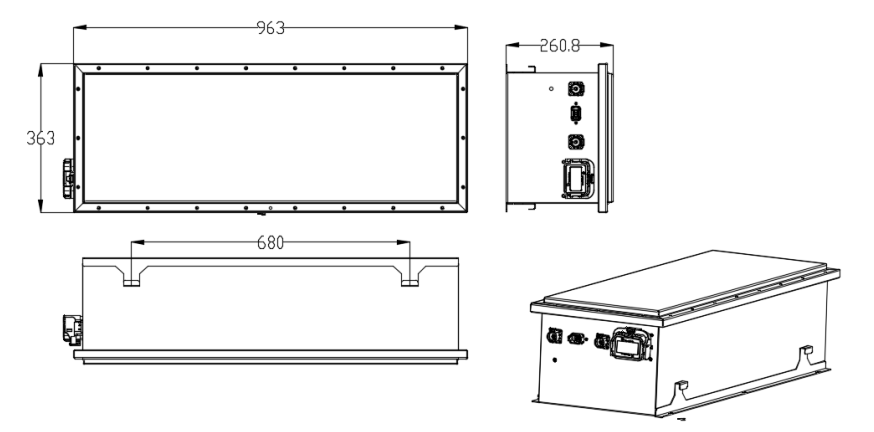 537.6V 105Ah Lithium Battery Packs LiFePO4 Cells 4 Packs Supporting European Standard Fast and Slow Charging 1 537.6v 105Ah battery size single