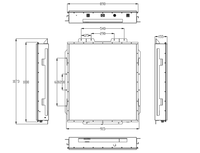 96v 210ah Lithium Battery Pack LiFePO4 Cells with BMS Supporting CAN Communication 2 96v 210ah dimensions