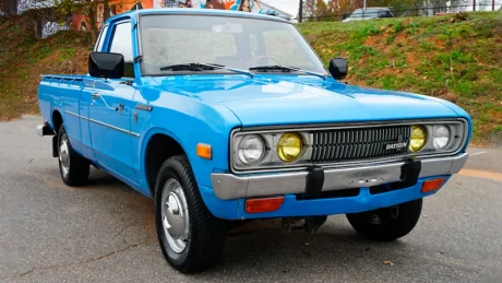 Scout Motors Electric Truck vs Converted Electric Trucks: Power, Range, and Capability Comparison 3 Datsun truck