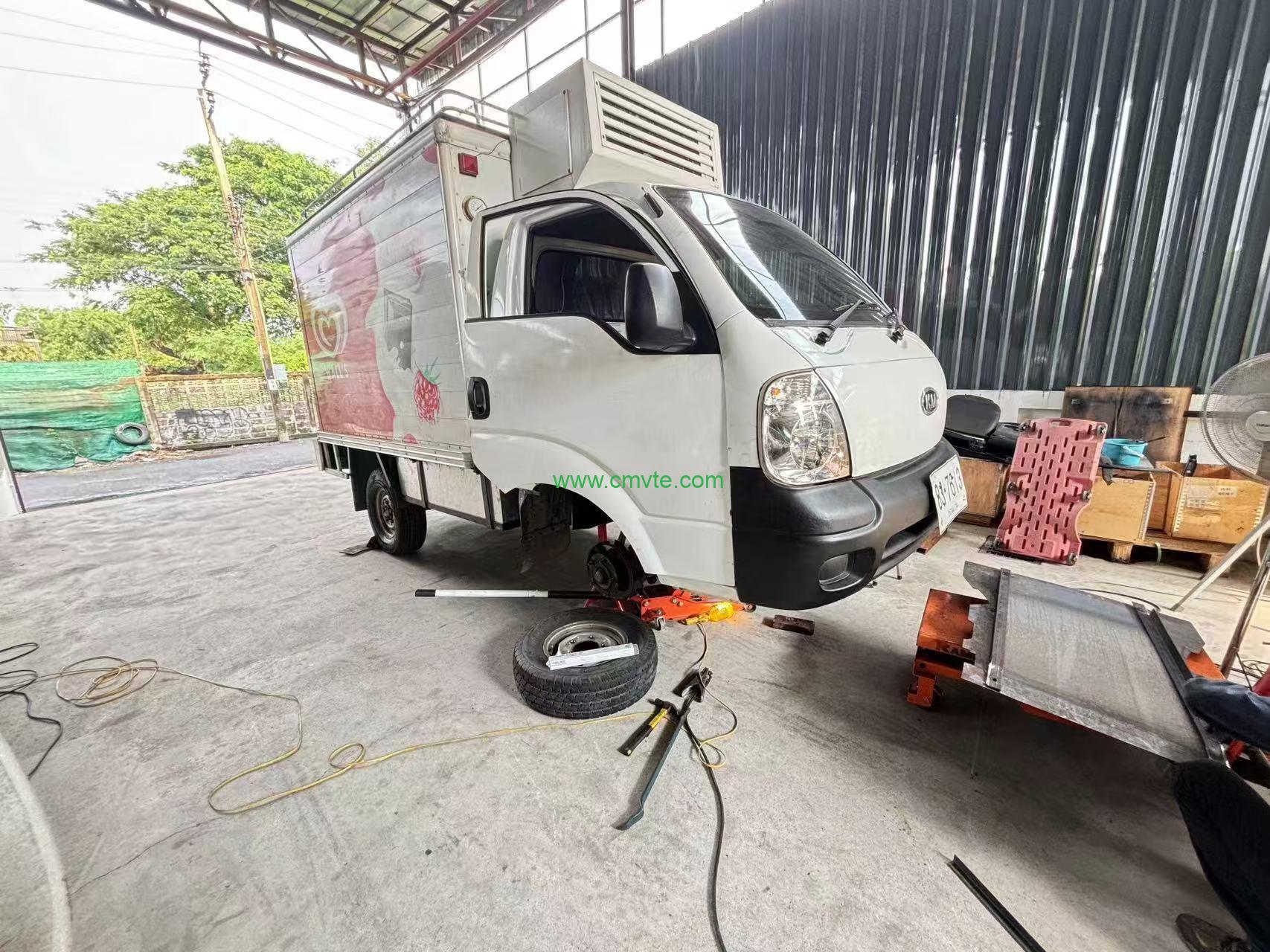 kia Bongo Conversion Solution 19 vehicle model Kia 3.5T feedback from Thailand customer 70KW PMSM