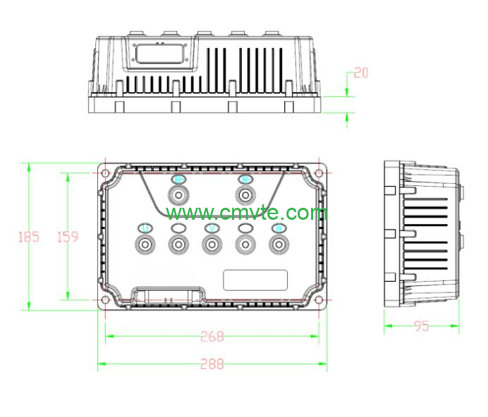 48V 10KW AC Induction Motor Kit - High Torque for Electric Truck & Boat Conversions 2 controller