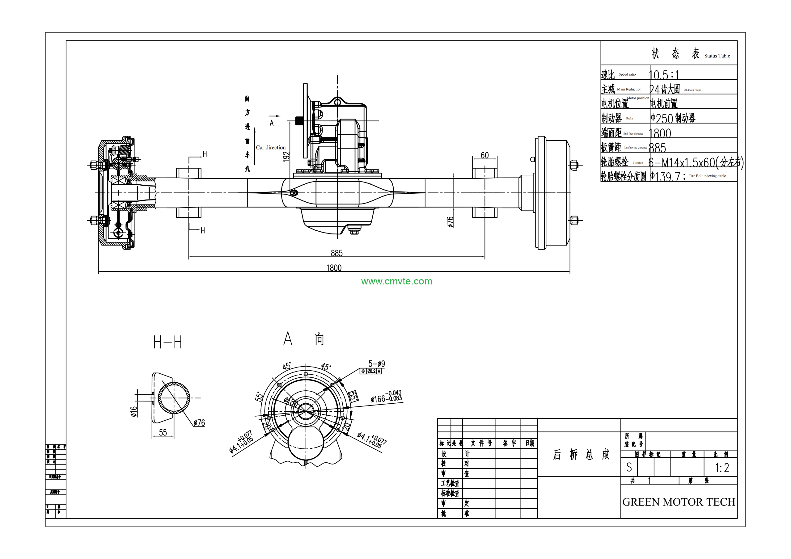 Gas to Electric Truck Conversion: 20KW 144V AC induction Kit for 3 Ton Light Trucks 3 1800 length 7PCD6 140 01 scaled
