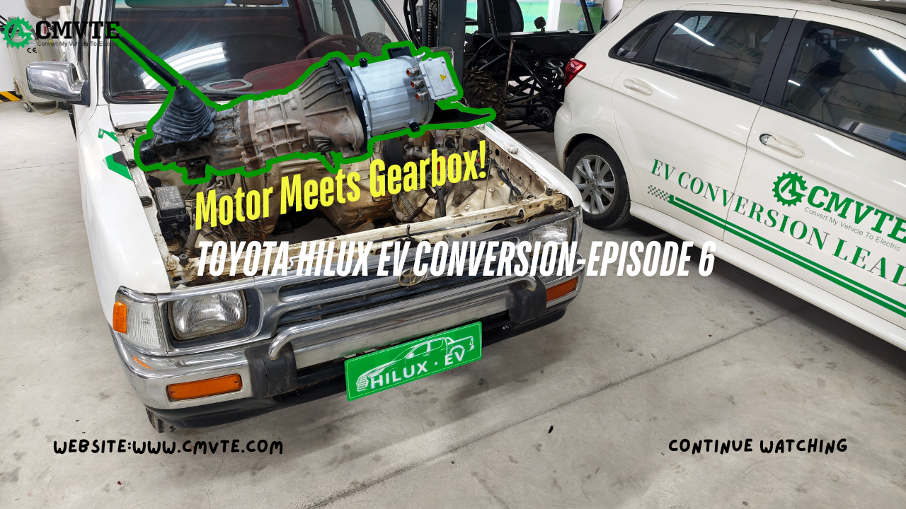 Toyota Hilux EV Conversion: No-Load Testing & Connecting the Motor to the Original Gearbox 1 6